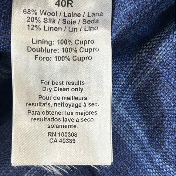 Peter Millar Crown Crafted Sola Windowpane Soft Jacket Blazer 40R NWT $1295 - Picture 10 of 10